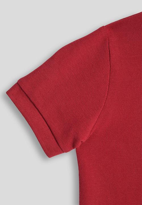 POLO - Boys Aron Short Sleeve Golfer - Dark Red