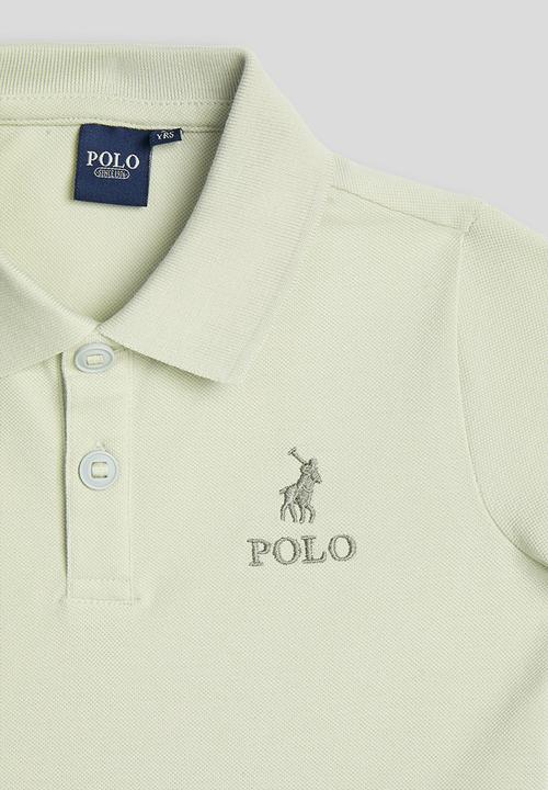POLO - Boys Aakil Side Tape Short Sleeve Golfer - Grey