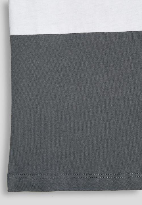 POLO - Boys Jude Colour Blocked Vest - Gunmetal
