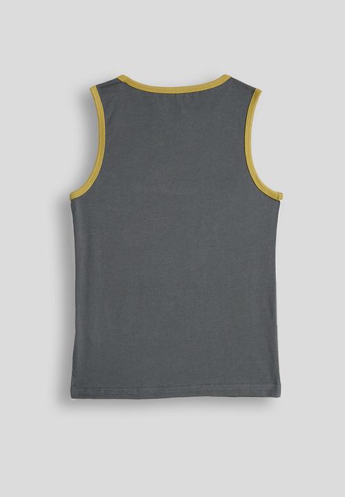 POLO - Boys Jude Colour Blocked Vest - Gunmetal