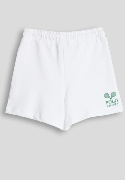 POLO - Girls Kim Printed Sport Short - White