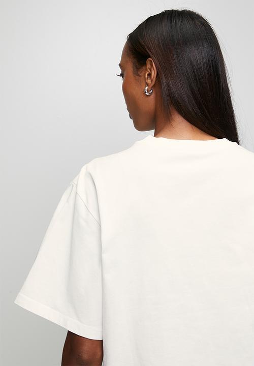 Me&B - La Weekend Red Print Tee - White