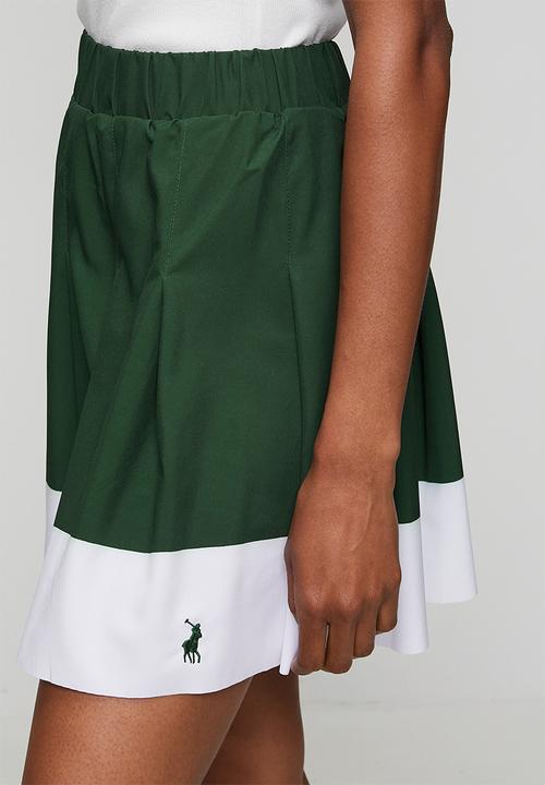 POLO - Wmn Sam Pleated Sport Skort - Forest Green