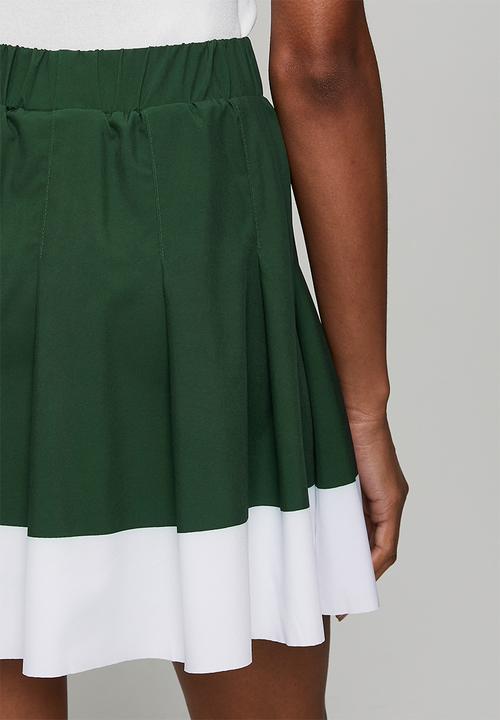 POLO - Wmn Sam Pleated Sport Skort - Forest Green