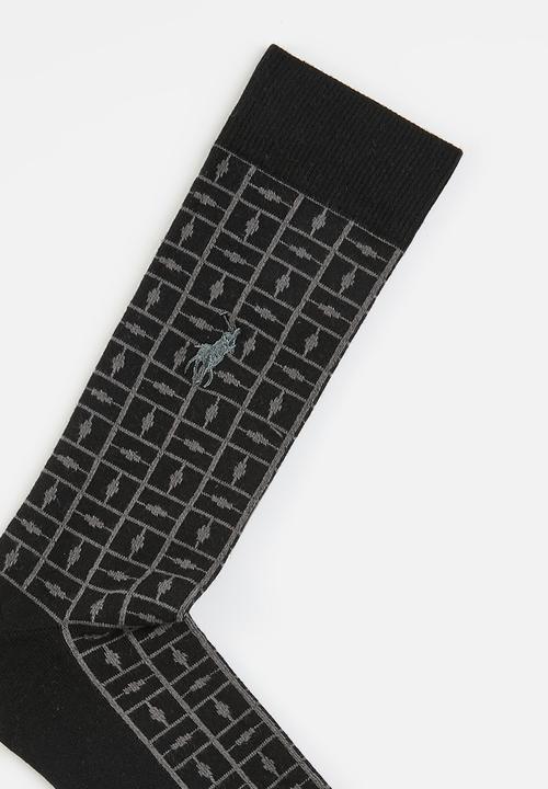 POLO - Maze Pattern Sock - Black Multi