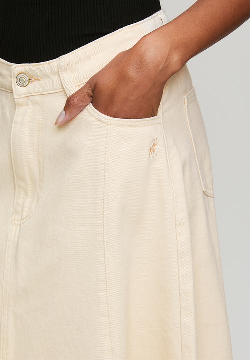 POLO - Wmn Yara Denim Skirt - Stone Wash