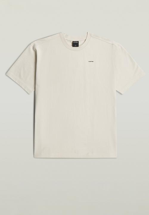G-STAR - Large Woven Badge Relaxed R T - Whitebait