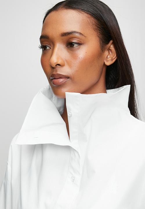 POLO - Wmn Camilla Ls Relaxed Shirt - White