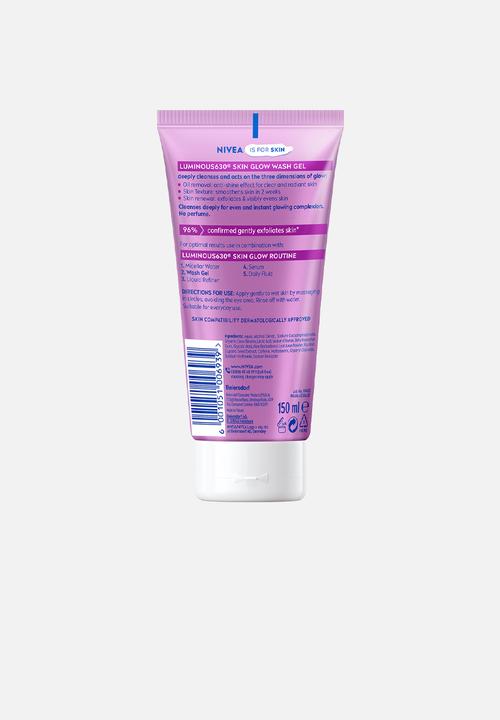 Nivea - LUMINOUS630 Instant Glow Cleanser Skin Glow Face Wash Cleansing Gel - 150ml
