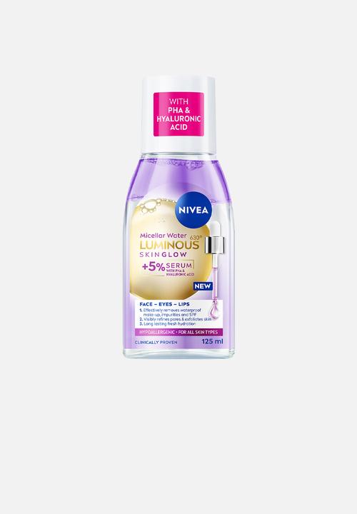 Nivea - LUMINOUS630 Skin Glow Micellar Water Effective Make-up Remover - 125ml