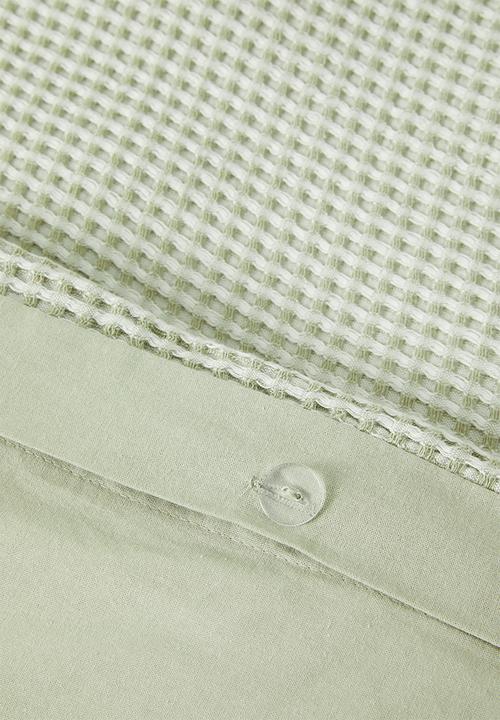 Sixth Floor - Nap Waffle Weave Duvet Set Sage