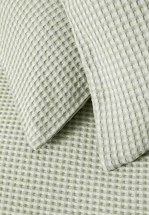 Sixth Floor - Nap Waffle Weave Duvet Set Sage
