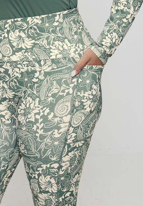 Lizzy - Plus ladies elasticated leggings - beach boho