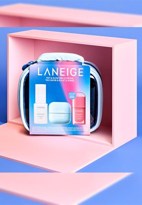 Laneige - Tint & Glow Mini Korean Skincare + Juicepop Box Lip Tint Gift Set