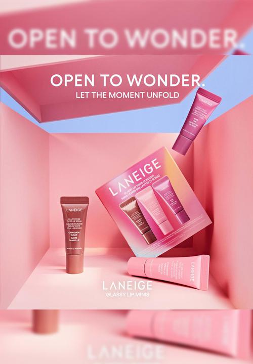 Laneige - Glassy Lip Minis 3 Pc. Glaze Craze Tinted Peptide Lip Serum Gift Set