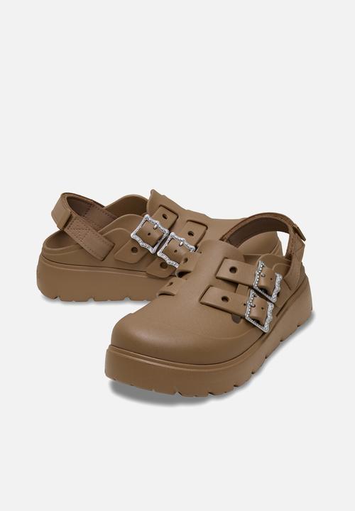 Crocs - Loaferette bejeweled clog - sepia