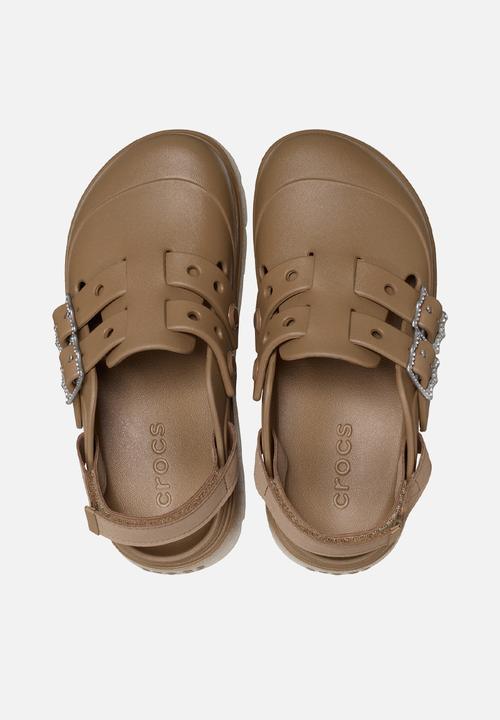 Crocs - Loaferette bejeweled clog - sepia