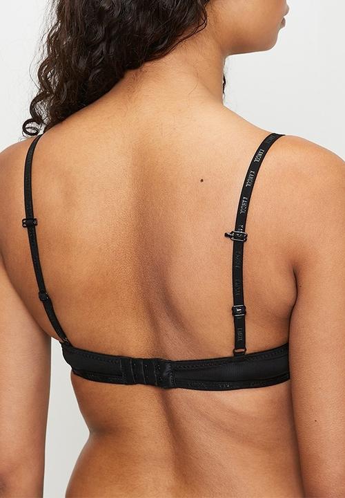 KANGOL - 3pk t-shirt bra mf with branded elastic straps - mocha/white/black