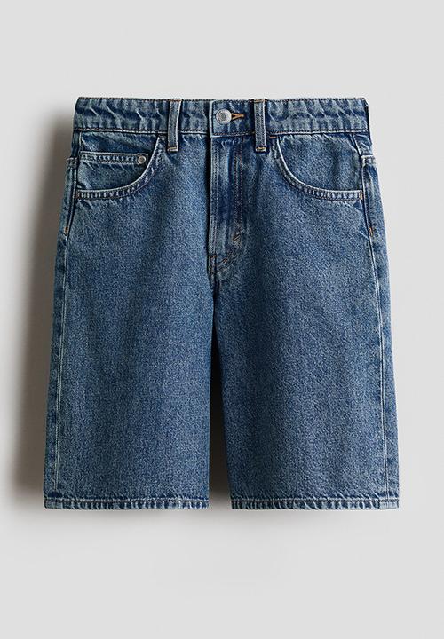 H&M - Baggy fit denim shorts - denim blue