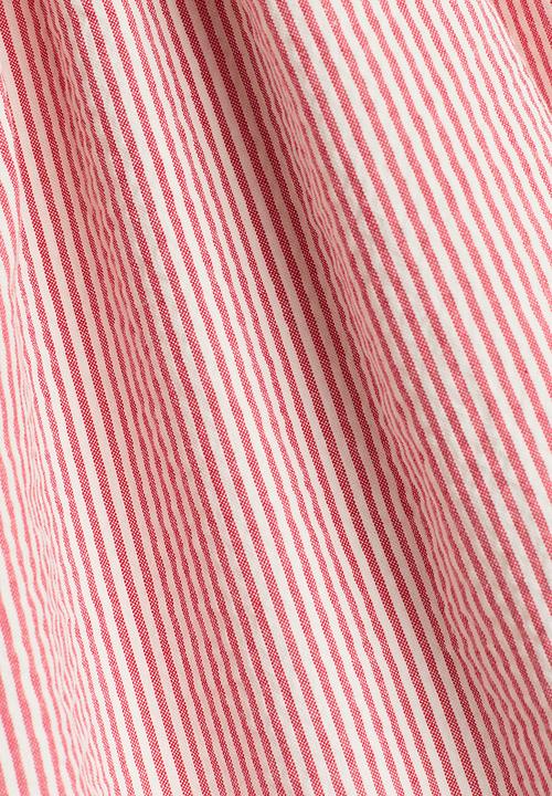 H&M - Smocked strappy dress - red/beige striped