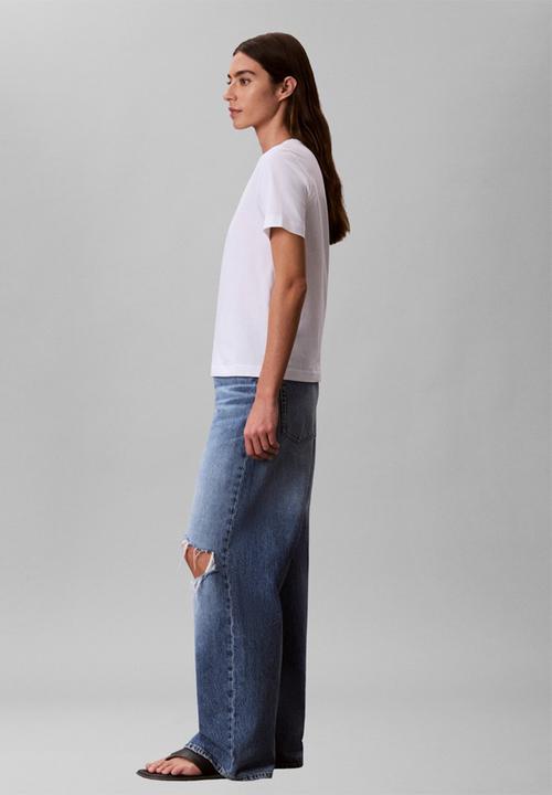 Calvin Klein - Monologo vnk 2pack tee - aged redwood