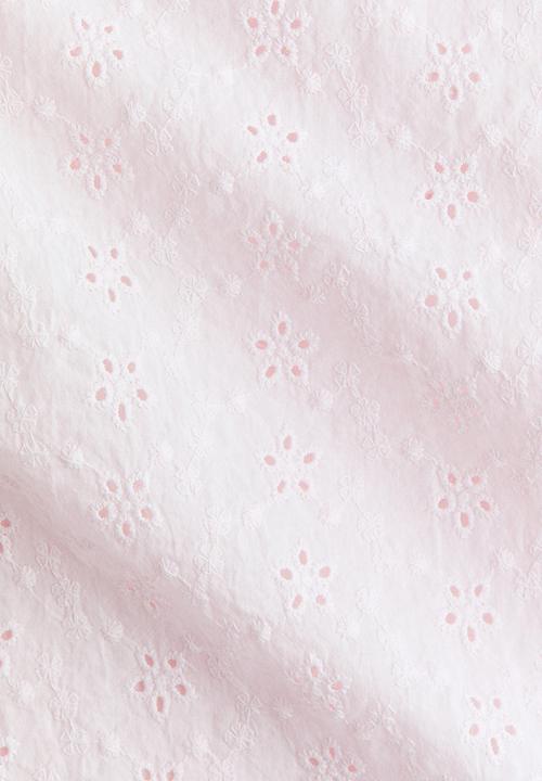 H&M - Broderie anglaise trousers - light pink