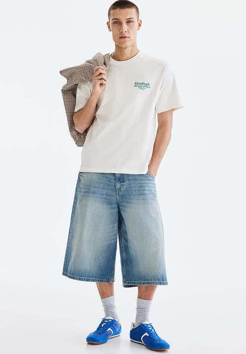 H&M - Relaxed fit printed T-shirt - white/landry's