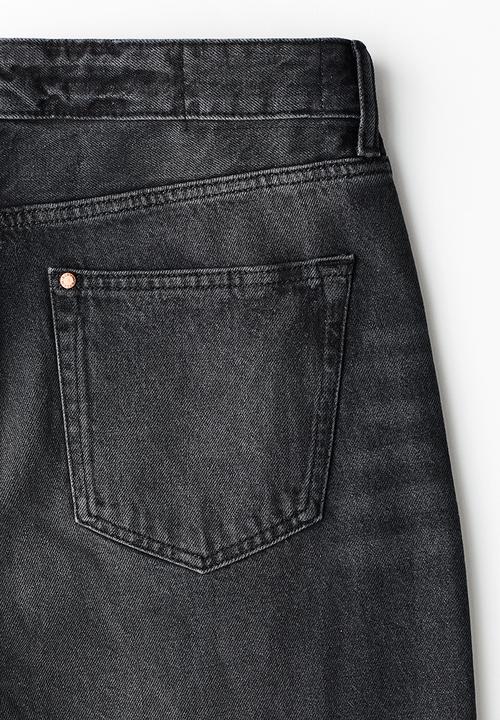 H&M - Loose jeans - washed black