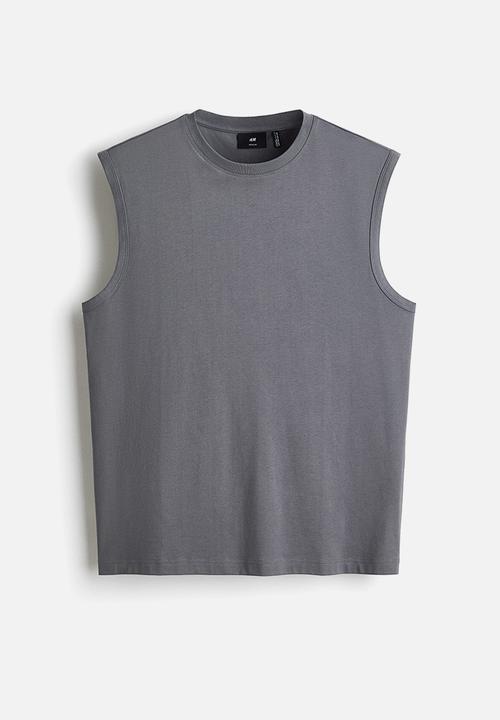 H&M - Coolmax regular fit vest top - grey