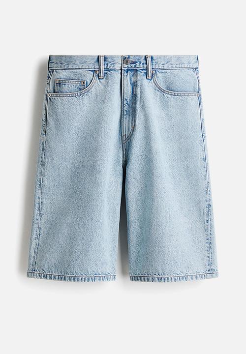 H&M - Baggy denim shorts - light denim blue