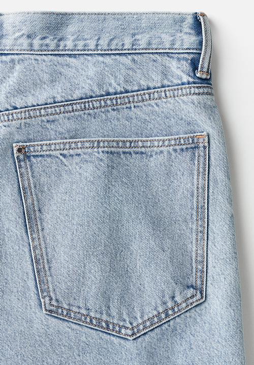 H&M - Baggy denim shorts - light denim blue