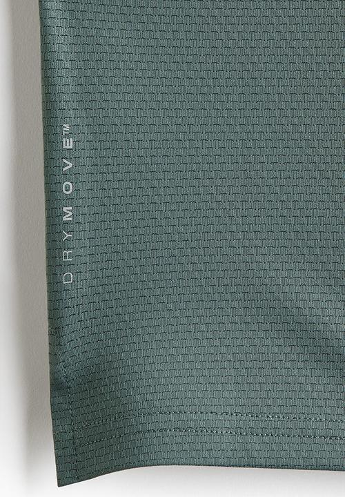 H&M - Muscle fit sports top with drymove - dusty green