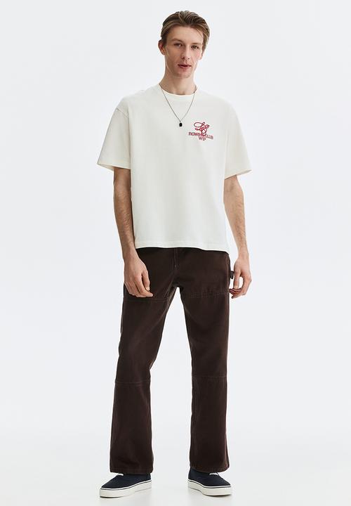 H&M - Loose fit printed T-shirt - white/london