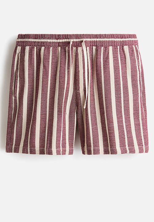 H&M - Regular fit shorts - red/striped