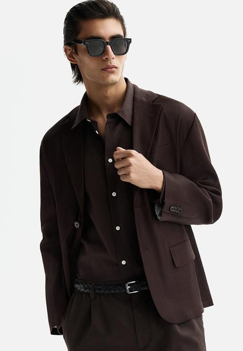 H&M - Relaxed fit jacket - dark brown