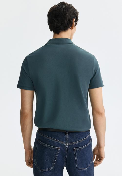 H&M - Coolmax? slim fit polo shirt - teal
