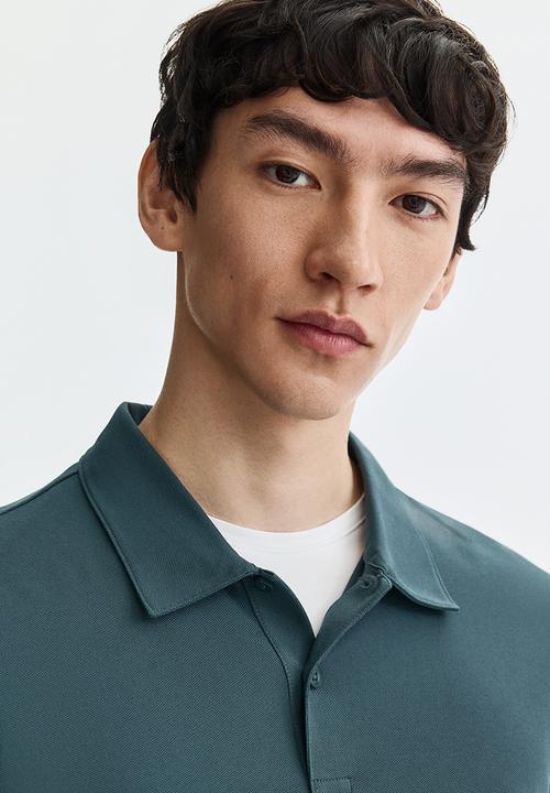 H&M - Coolmax? slim fit polo shirt - teal