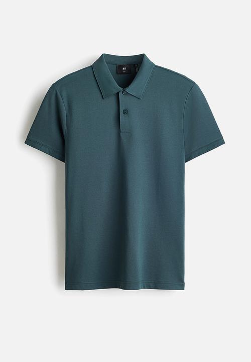 H&M - Coolmax? slim fit polo shirt - teal