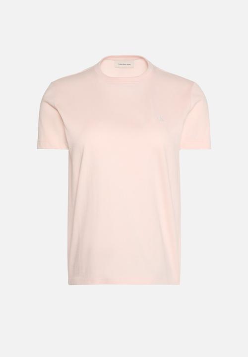 Calvin Klein - Short sleeve monogram crew tee - mangano calcite