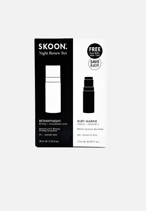 SKOON. - Night Renew Duo Set  Retinin Night 30ml + FREE Ruby Marine 15ml Stick