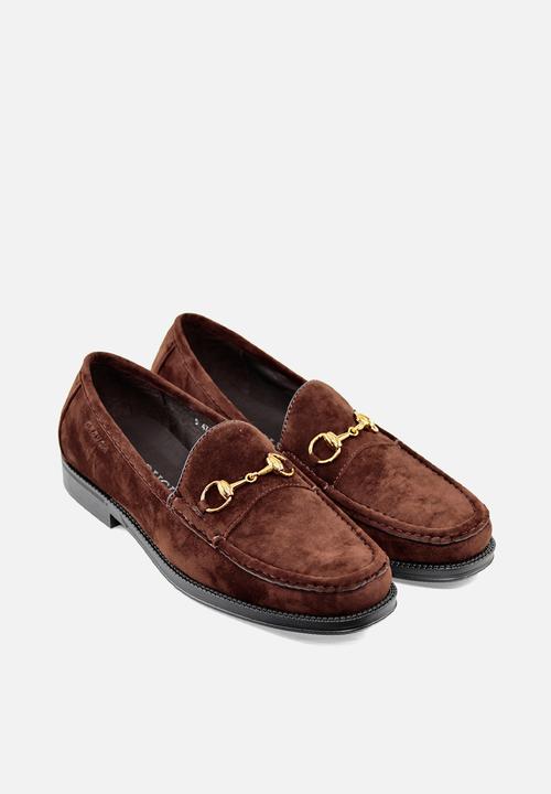 PC - Horsebit Suede loafer - Brown