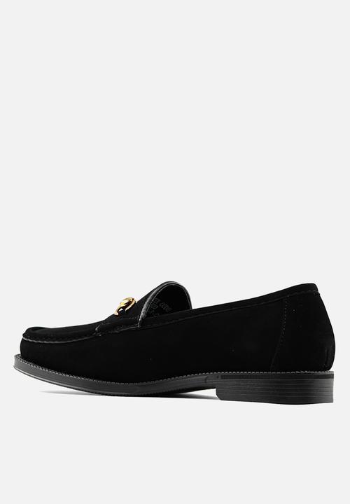 PC - Horsebit Suede loafer - Black