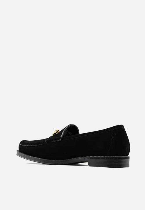 PC - Horsebit Suede loafer - Black