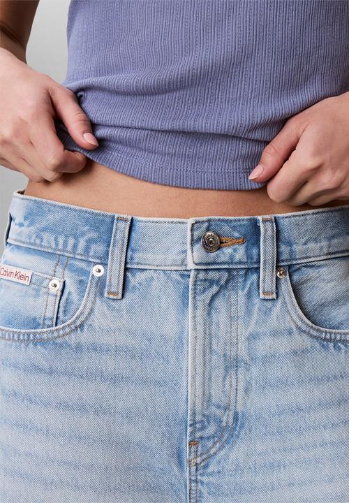 Calvin Klein - Hi rise a-line short lapis sky - lapis sky