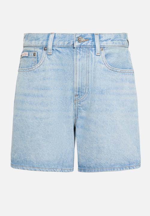Calvin Klein - Hi rise a-line short lapis sky - lapis sky
