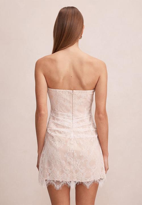 Forever New - Brenna corset lace mini dress in ivory
