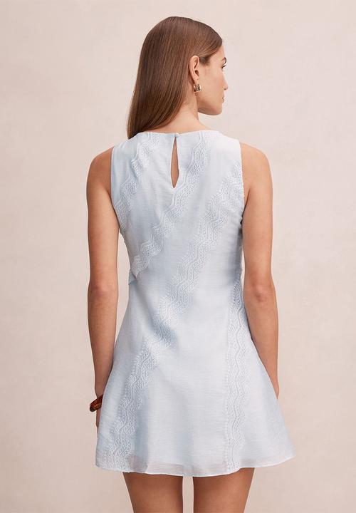 Forever New - Hannah lace detail mini dress in bluebell