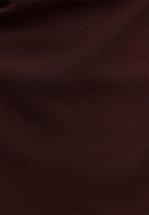 Forever New - Jenny tucked mini dress in dark chocolate