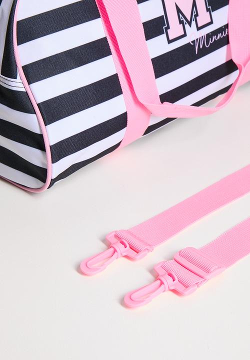 Pop Candy - Minnie Striped Duffle - pink/black stripe