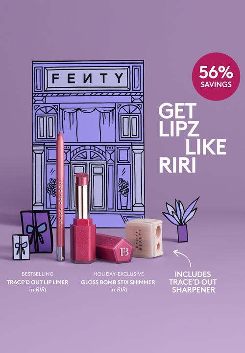 Fenty Beauty - Trace'd Out Pencil & Gloss Bomb Stix Duo  Lipz Like RiRi x RiRi